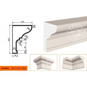 Карниз LepninaPlast КВ-300/4 200x21x30