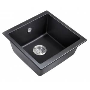 Мойка кухонная Milacio Леон 45 MC.77091 черный матовый