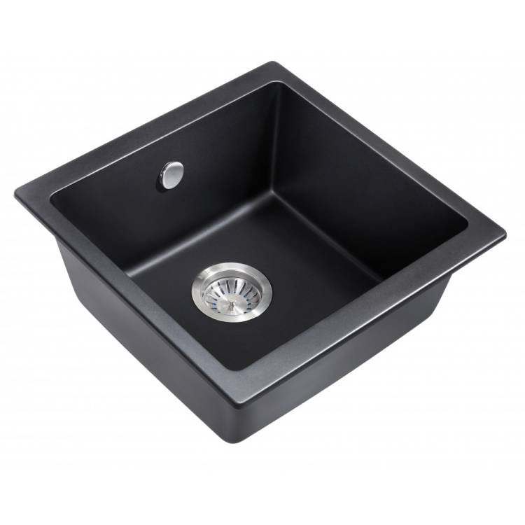 Мойка кухонная Milacio Леон 45 MC.77091 черный матовый