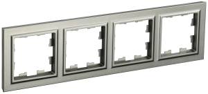 Рамка 4-постовая IEK Brite BR-M42-K37 шампань