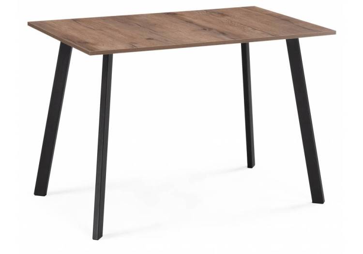 Стол Woodville Ремли 584295 дуб галифакс табак/черный 110x67x76
