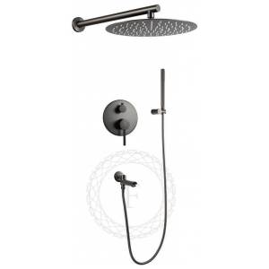 Душевая система Filarete Roun FL1020BG графит