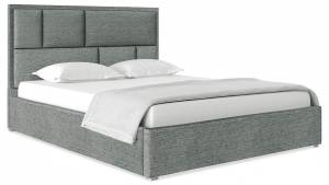 Кровать 1800х2000 НК-Мебель Madison 72306332 Серый 113.9x191.8x218