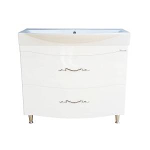 Тумба с раковиной Bellezza Сесилия 105 2 ящ. Белый