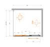 Душевой уголок Cezares Molveno MOLVENO-AHF-31-100/90-C-CR-IV профиль хром глянцевый, стекло прозрачное, 100x90x195 фото 6