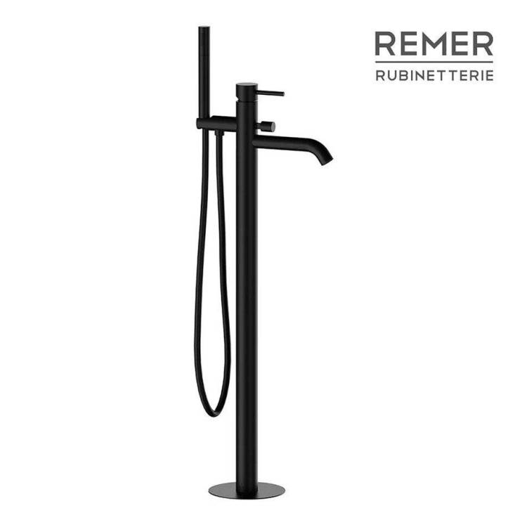 Смеситель для ванны Remer X-Style X08NO черный матовый, напольный