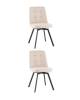 Набор из 2 стульев Stool Group Pleid OS-2452Z-2 Lumos-25 DUAL X2 кремовые, вращающиеся