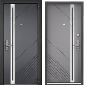 Входная стальная дверь Torex ULTIMATUM NEXT 590738 ПВХ Оскуро/ПВХ Гриджио 2050x880
