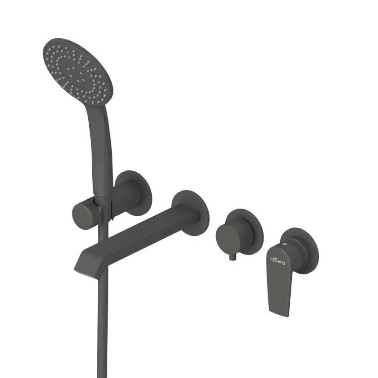 Смеситель для ванны Cezares NAUTIC-VDM3-NOP черный