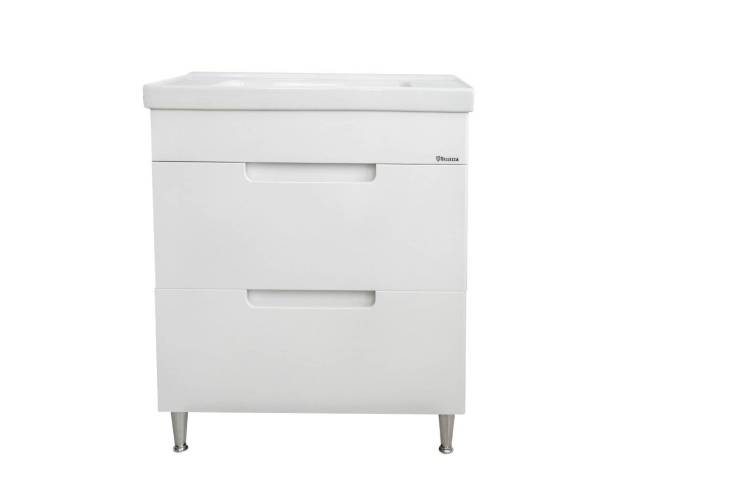Тумба с раковиной Bellezza Грейс 70 2 ящ. Белый