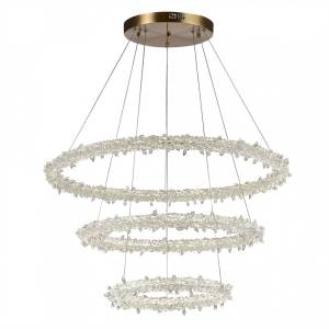 Люстра подвесная ST Luce Lucchero SL6105.203.03 Золотистый/Прозрачный LED 1*160W 3000 - 6500K
