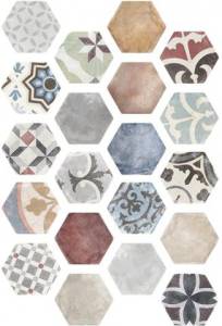 Керамогранит ITT Ceramic Marrakech Hexa 23.2x26.7