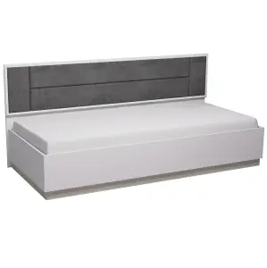 Детская кровать Глазов Мебель Аурелио 80 00-00164379 блэквуд сатиновый, белый 90x200