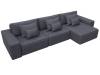 Диван угловой Лига Диванов Лига-074 129874 GRIFON 15 серый, угол универсальный фото 6