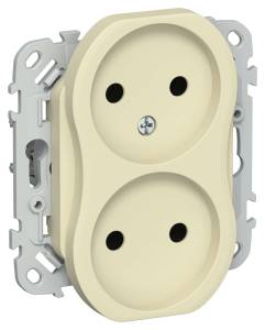 Розетка 2-местная IEK Flite FI-R20-10-1-K87 навахо