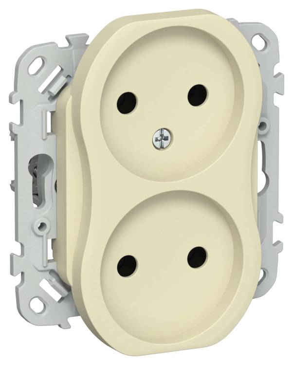 Розетка 2-местная IEK Flite FI-R20-10-1-K87 навахо