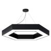 Подвесной светодиодный cветильник Geometria ЭРА Hexagon SPO-124-B-40K-051 51Вт 4000К черный Б0050557