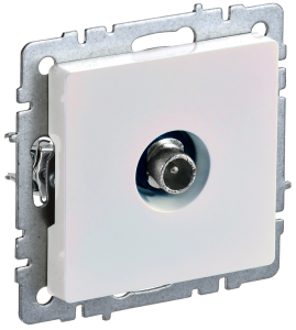 ТВ-розетка проходная IEK Brite BR-A10-P-K36 жемчуг