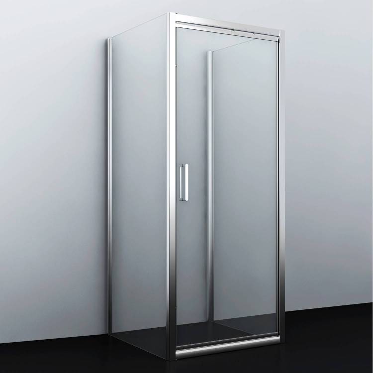 Душевой уголок Wasserkraft Salm 27I42 профиль хром, стекло прозрачное, 100x100x200