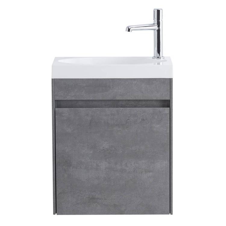 Тумба под раковину BelBagno PIETRA MINI-460-1A-SO-SCM-R Stucco Cemento, 45.4x53x25.7
