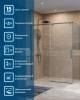 Душевой уголок BelBagno SOFT_CLOSE-1-AH-1-160/90-C-GM профиль оружейная сталь, стекло прозрачное, 160x90x200 фото 10