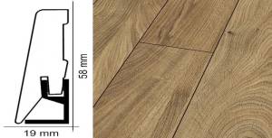 Плинтус Kronotex ktex1 Дуб эверест бронза Коричневый 2400x58x19