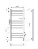 Полотенцесушитель электрический Comfysan Pioli-K 014353 EC-10 100/40 хром фото 3