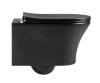 Унитаз подвесной Cerutti Spa ADIGE Aria MB CT9246 матовый черный фото 2