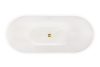 Акриловая ванна Royal Bath Wave RB610101GD белая, 170x75