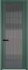 Межкомнатная дверь Profil Doors 2 AGP цвет профиля Зеленый воск, стекло безопасное 6 мм мору тонированное 800x2000