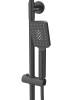Душевая стойка Cezares SLIDER-CVD-NOP с тропическим душем и поворотным изливом, черный матовый фото 4