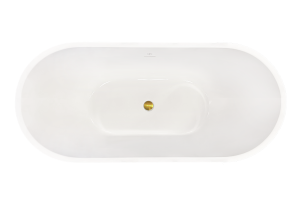 Акриловая ванна Royal Bath Wave RB610101GD белая, 170x75