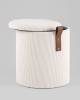 Пуф Stool Group Руни S 24A2064CG-L-16 белый, вельвет, с ящиком фото 5