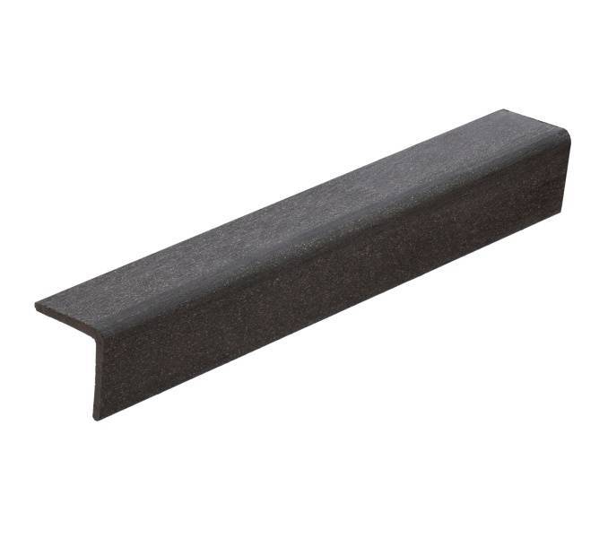 Уголок Polywood 5957 ДПК Декоративный Брашированный Графит 3000x45x45