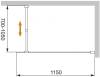 Душевая перегородка Cezares Liberta-L-1-115-C-Cr фото 3