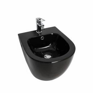 Биде подвесное Gid Convexo 21102 BDP-96BL черное глянцевое