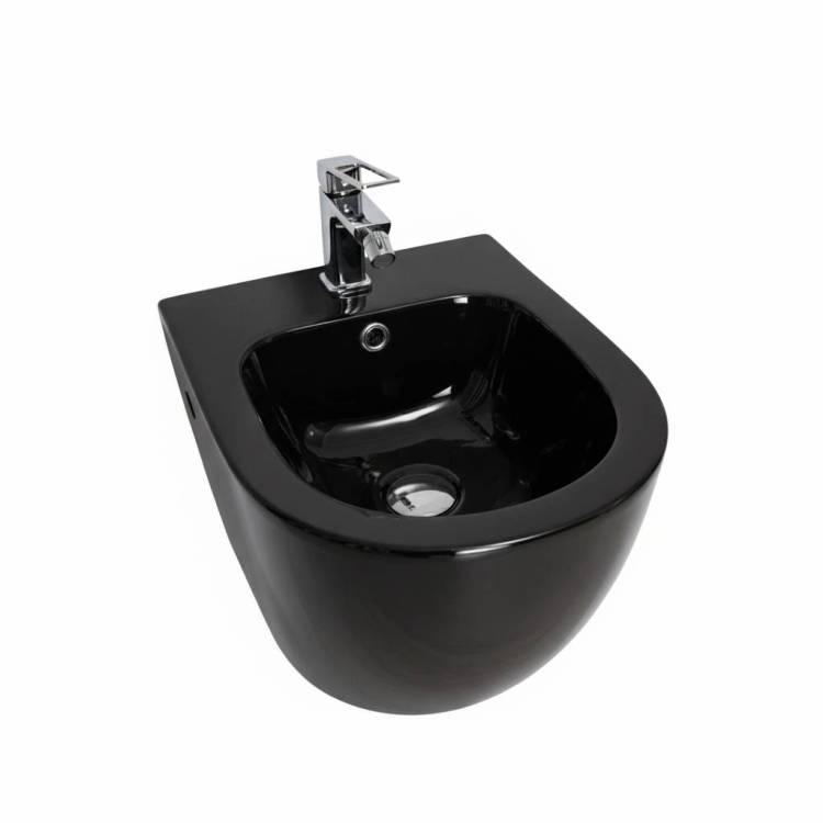 Биде подвесное Gid Convexo 21102 BDP-96BL черное глянцевое