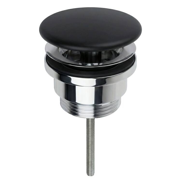 Донный клапан Splendy AA3071URKBM универсальный, 1 1/4", черный матовый