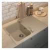 Мойка кухонная Uperwood Quartz UPD-04 3910202113 бежевая, 78x51 фото 3