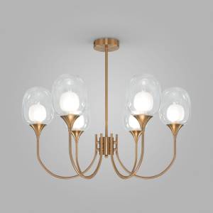 Потолочный светильник Eurosvet Spritz 70217/6 латунь Smart