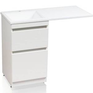 Тумба с раковиной Style Line Даллас 110 СС-00002347 белая R (распродажа)