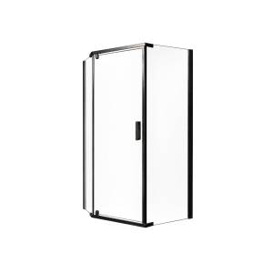 Душевой уголок Royal Bath RB 1290TR-T-BL профиль черный, стекло прозрачное, 90x120x200