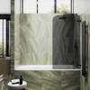Шторка на ванну MaybahGlass MGV-652-6 40.5x140, поворотная, стекло бронза матовая 6 мм, профиль черный фото 3