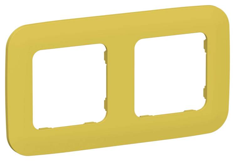 Рамка 2-постовая IEK Flite FI-M22-31-20-K44 желтый карри