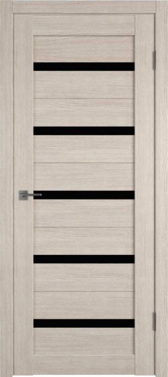 Межкомнатная дверь Владимирская Фабрика Дверей Atum 7 Cappuccino стекло Black Gloss 800x2000