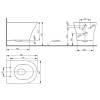 Чаша напольного унитаза TOTO MH CW161Y#XW 392x704x410 мм, безободковая, Tornado Flush, белый фото 3