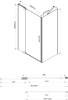 Душевой уголок Vincea Extra VSR-1E809010CL 90x100 см, профиль хром, стекло прозрачное фото 5