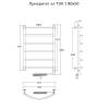 Полотенцесушитель Тругор Приоритет эл ТЭН 1 80*50 (ЛЦ2) фото 2