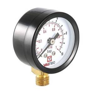 Манометр VALTEC VT.TM40 Dy 40 с нижним подключением 1/8 , 0-10 бар (для подпиточного клапана)