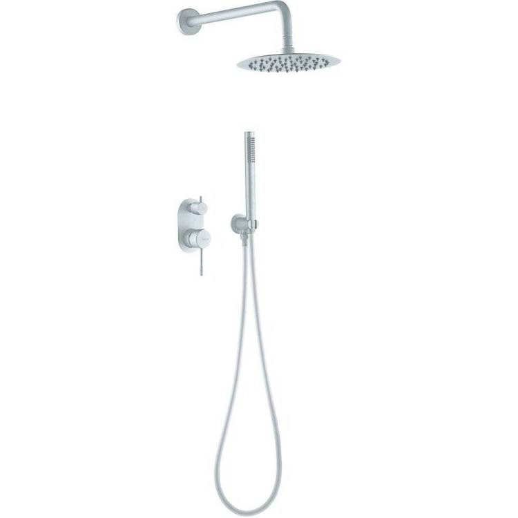 Душевой комплект Boheme Uno 464-MW белый, с внутренней частью